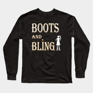 Boots and Bling Long Sleeve T-Shirt